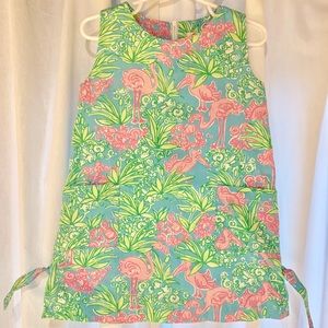 Lilly Pulitzer Girls sz 4 shift Flamingo dress